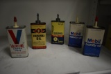(5) 4 oz oil cans