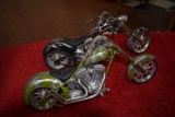 (2) motorcycle chopper toys
