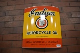 Indian Motorcycle motor oil curved sign