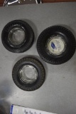 Assortment of (3) tire ashtrays