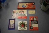 Assortment of automotive and gasoline advertising items