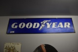 Goodyear metal sign