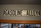 Gasoline Alley metal street sign
