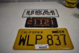 (3) license plates