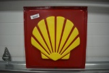 Shell plastic sign