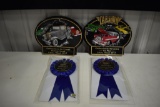 Misc. car show plaques and ribbons