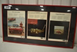 Chevy Corvette framed advertisements