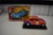 1963 Corvette Stingray and die-cast Volkswagen beetle model cars