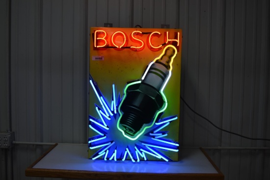 Bosch Spark Plug porcelain neon sign