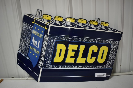 Delco battery sign