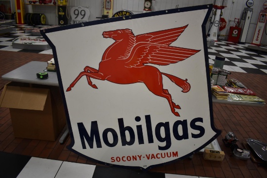 Mobilgas Pegasus porcelain sign