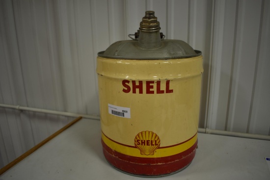 Shell oil can