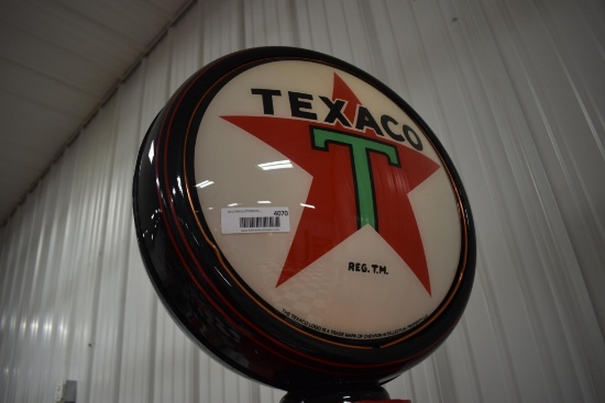 Texaco double-sided globe