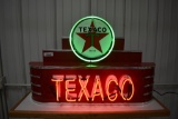 Texaco light-up neon sign