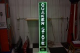 Quaker State motor oil metal neon sign