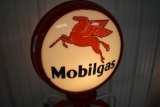 Mobilgas double-sided globe