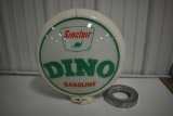 Sinclair Dino Gasoline double-sided globe