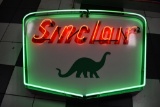 Sinclair Dino gasoline porcelain neon sign