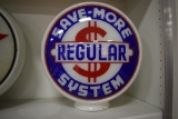 Save More System (Regular) single-sided milk glass globe