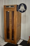 Early wooden telephone booth