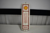 Shell advertising thermometer