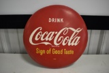 Coca Cola button sign