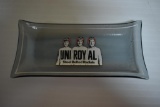 Uniroyal Steel-Belted Radials glass advertising tray