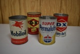 (4) 1-qt advertising cans