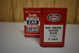 (2) polish cloth advertising tins