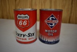 (2) 1-qt motor oil cans