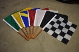 Set of official Nyl-Glo race flags