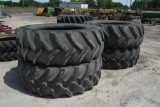 (4) Goodyear 620/70R42 tires