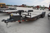 PJ 23' tilt deck bumper hitch flatbed trailer