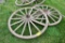 (2) wagon wheels