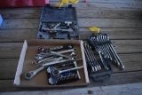 flat of misc. wrenches