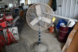industrial fan on stand