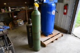 oxygen tank and acetylene tank