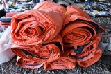 pallet of insulated concrete blankets - orange