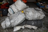 pallet of concrete blankets - grey