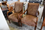 2 antique upholstered chairs