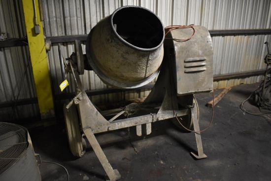 Jager electric mortar mixer on wheels