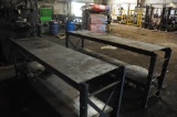 (2) 8' metal work benches