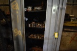 Metal shop cabinet and contents