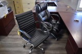 (2) rolling office chairs