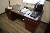 Credenza and office desk