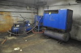 Quincy Compressors OBG-30 industrial air compressor and Quincy QT-15 industrial air compressor