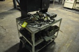 Metal rolling cart complete w/stocks and part