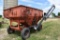 Ficklin 150 bu. gravity wagon w/Unverferth hyd. driven brush auger