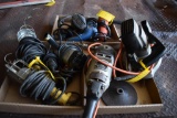 (3) boxes of misc. power tools & lights