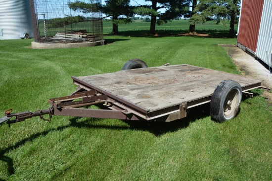 Shop built single axle trailer